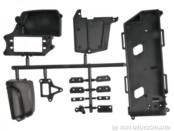 Mugen Radioeinbau-Set beim MBX-7 ECO