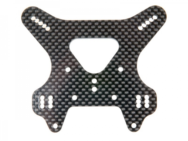 Mugen Dämpfer Befestigungsplatte Carbon hinten # MBX-7R