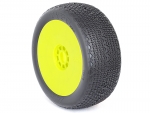 AKA 1:8 BUGGY TYPO (SUPER SOFT) EVO WHEEL PRE-MOUNTED YELLOW