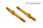 XRAY Gewindestangen,einstellbar L/R 39mm,ALU (2) orange