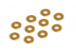 XRAY Unterlegscheibe 3mm x 6mm x 1,0mm, Alu Orange (10)