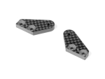 XRAY XB8 Carbon Steering Block Plate - 1 Dot (1+1)
