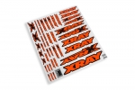 XRAY Karosserieaufkleber - Neonorange