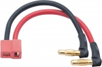 LRP LiPo Hardcase Adapterstecker - 4mm Buchse auf US-style Stecker 90 angle