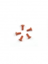 Aluminium Senkschrauben mit Innensechskant M2,2x6mm Orange (5St.)