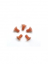 Aluminium Senkschrauben mit Innensechskant M3x6mm (5St.) Orange