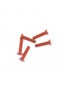 Aluminium Senkschrauben mit Innensechskant M3x15mm (5St.) Orange