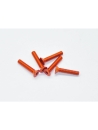 Aluminium Senkschrauben mit Innensechskant M3x16mm (5St.) Orange