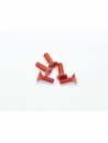 Aluminium Senkschrauben mit Innensechskant M4x12mm (5St.) Orange
