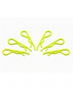 ARROWMAX body clip 1/8 - fluorescent yellow (6)