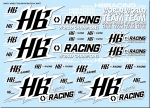 HB RACING World Team HB Racing Decals White
