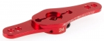 Robitronic Aluminium Servo Doppel Arm 24Z (2-Ebenen) Rot