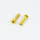 Ultimate RC Gold Stecker 4.0mm Male (2) Banana Connector 90°
